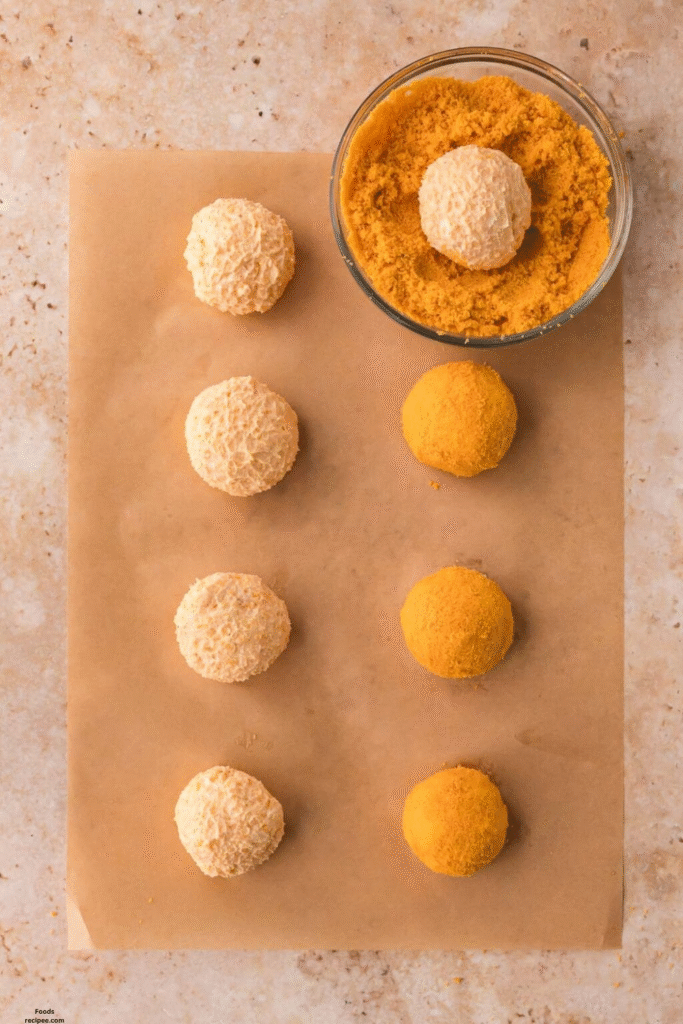 Mini Pumpkin Cheese Balls 