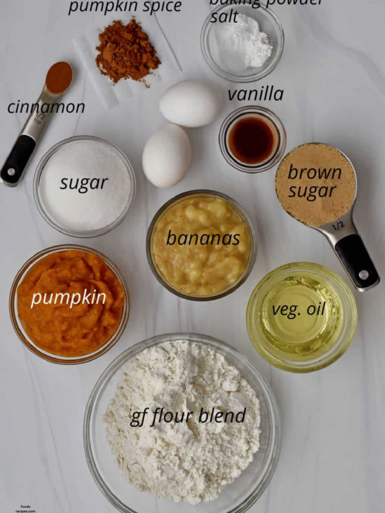 Gluten Free Pumpkin Banana Bread 