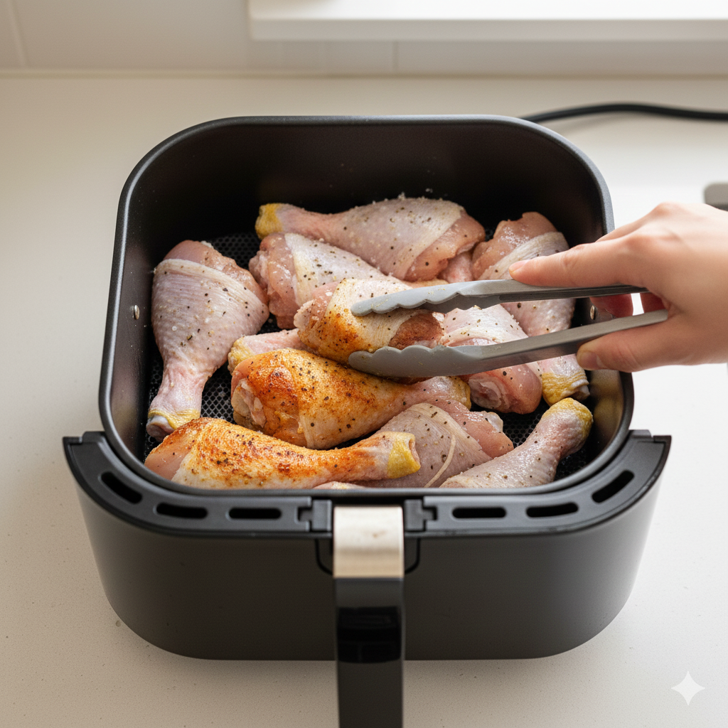 Air Fryer Chicken Legs with Smoky Chipotle Glaze 