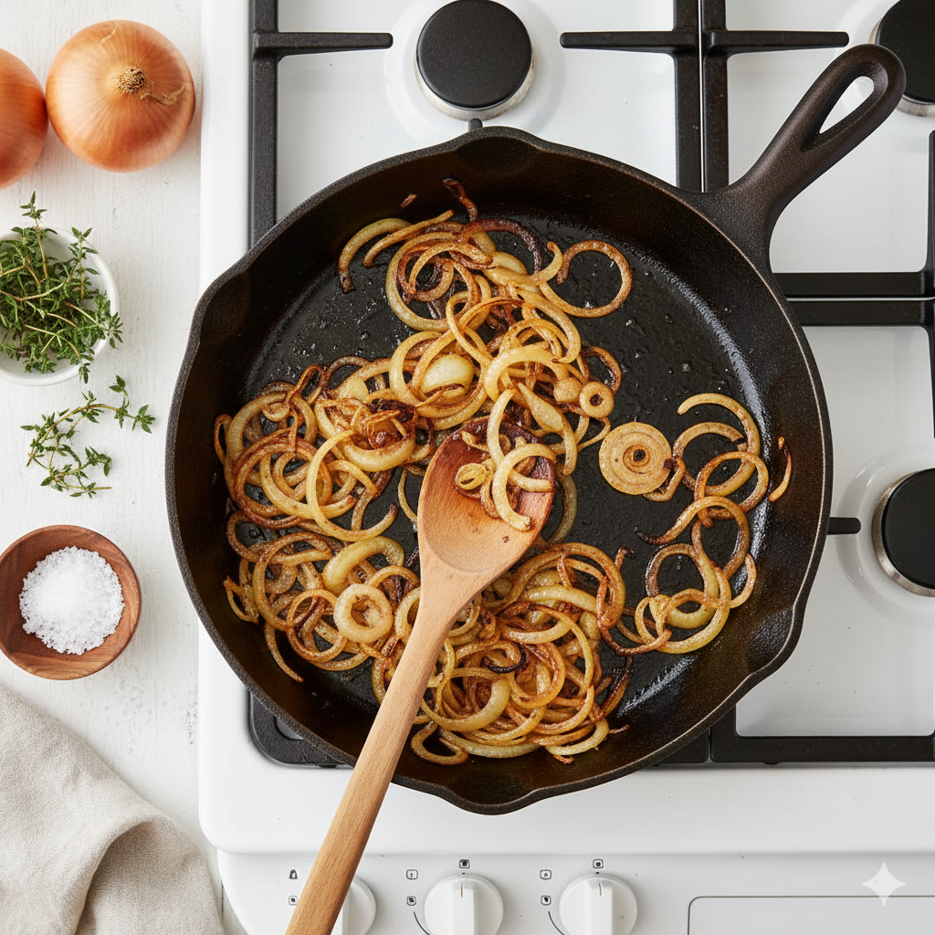 Gluten Free Pumpkin & Caramelized Onion Bread Pudding