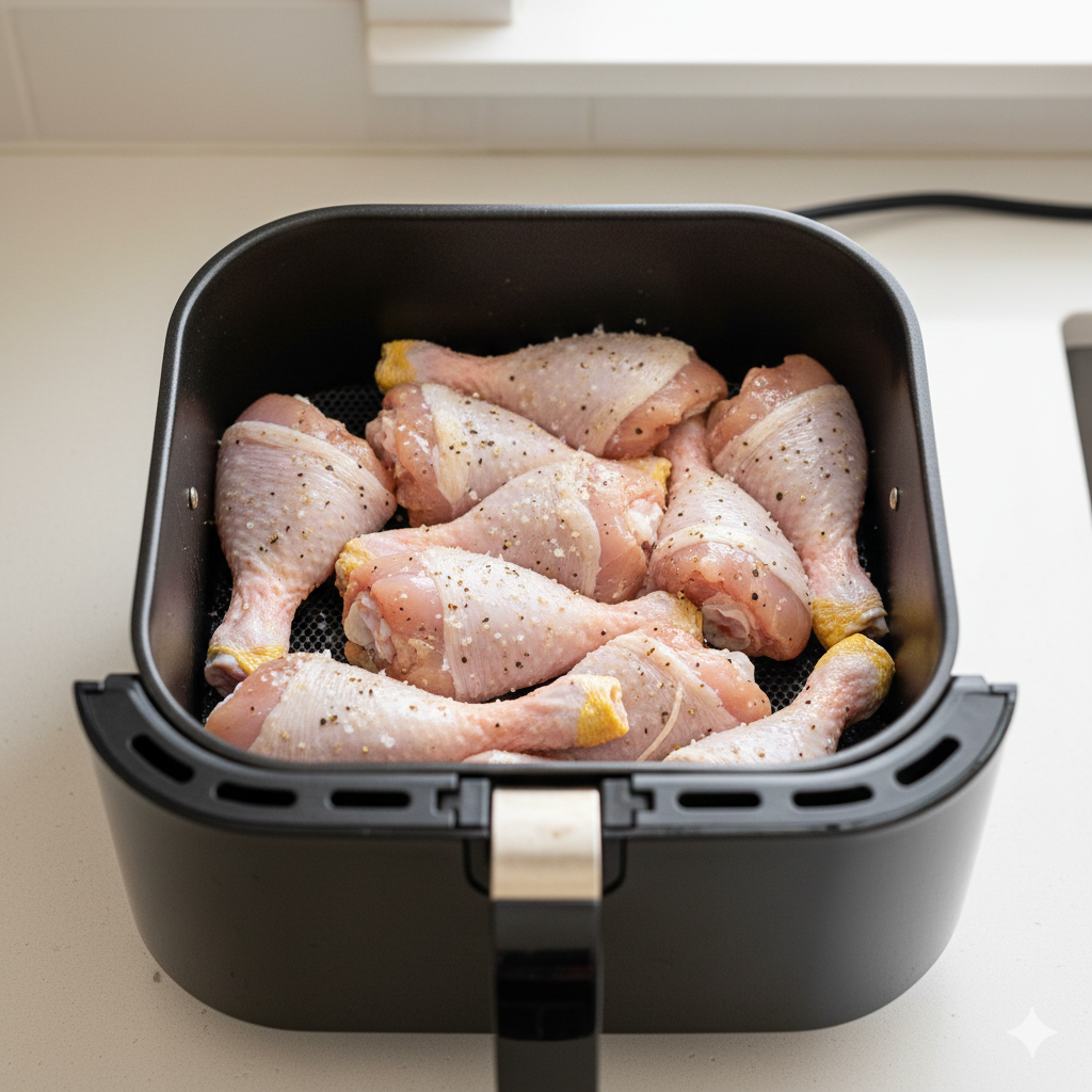 Air Fryer Chicken Legs with Smoky Chipotle Glaze 