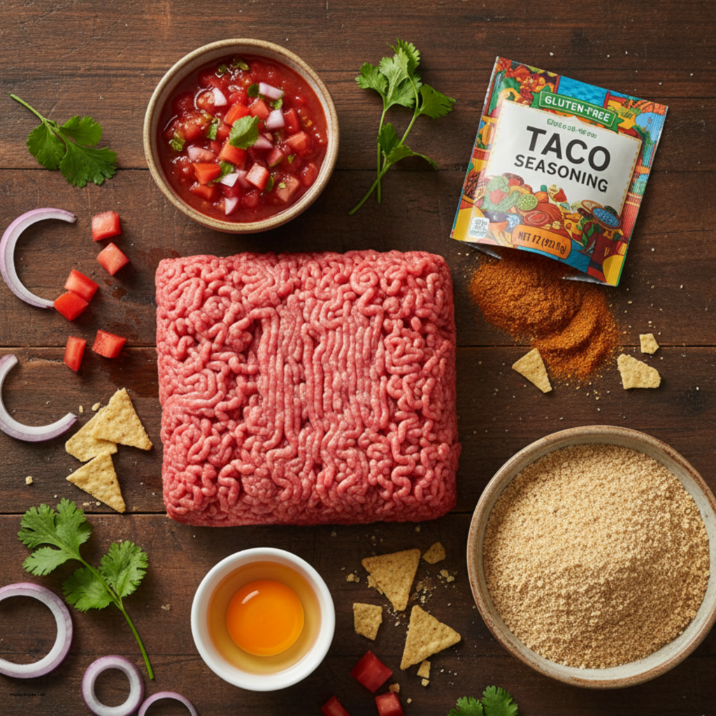 Easy Taco Meatloaf Burgers
