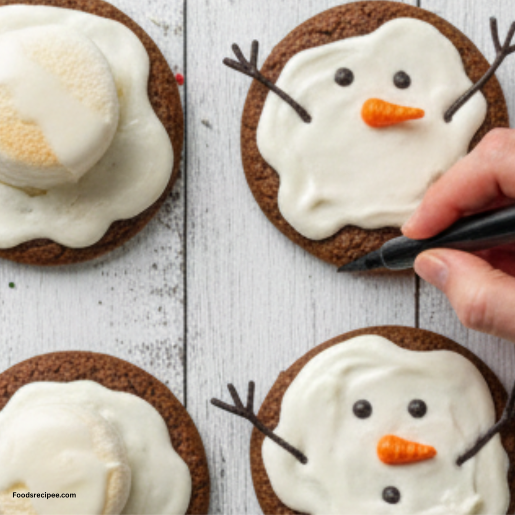 Chocolate Melting Snowman Cookies