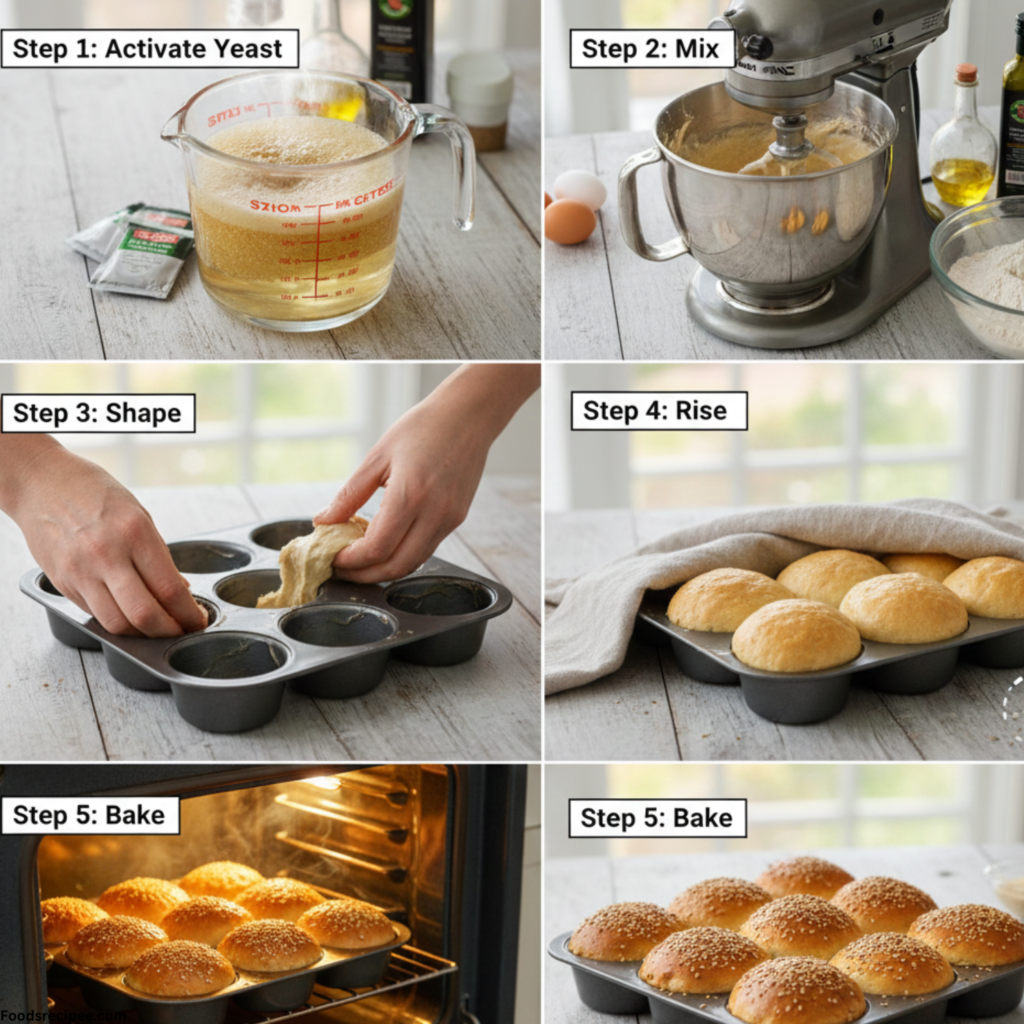 Gluten Free Hamburger Buns Recipe