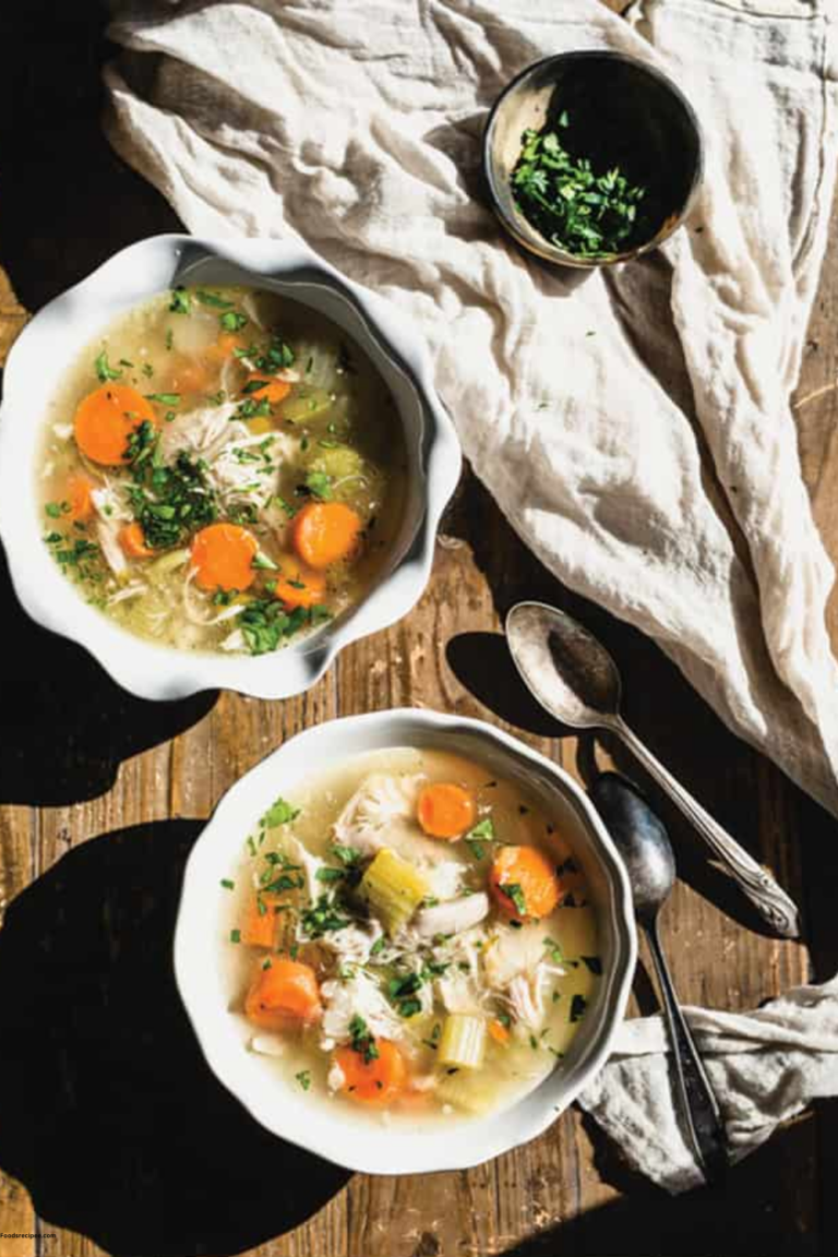 Instant Pot Chicken Soup From Scratch (Gluten Free & Easy)