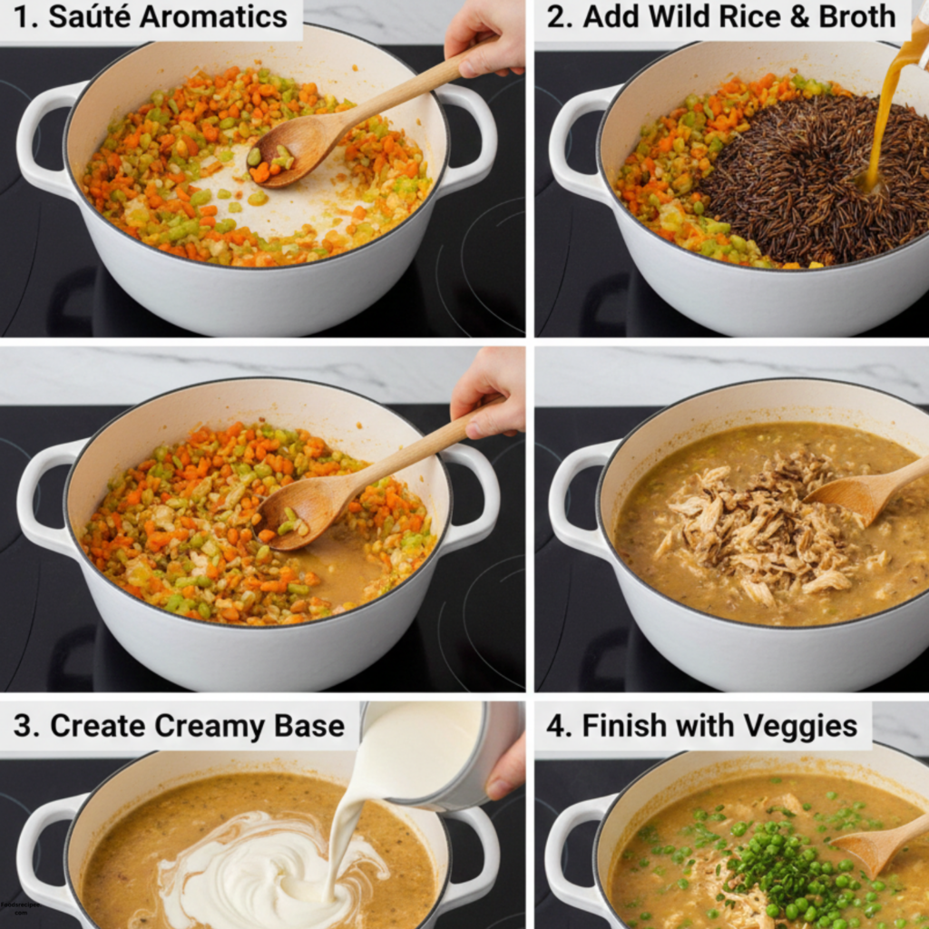 GF Creamy Chicken and Wild Rice Soup (Cozy & Healthy Recipe)