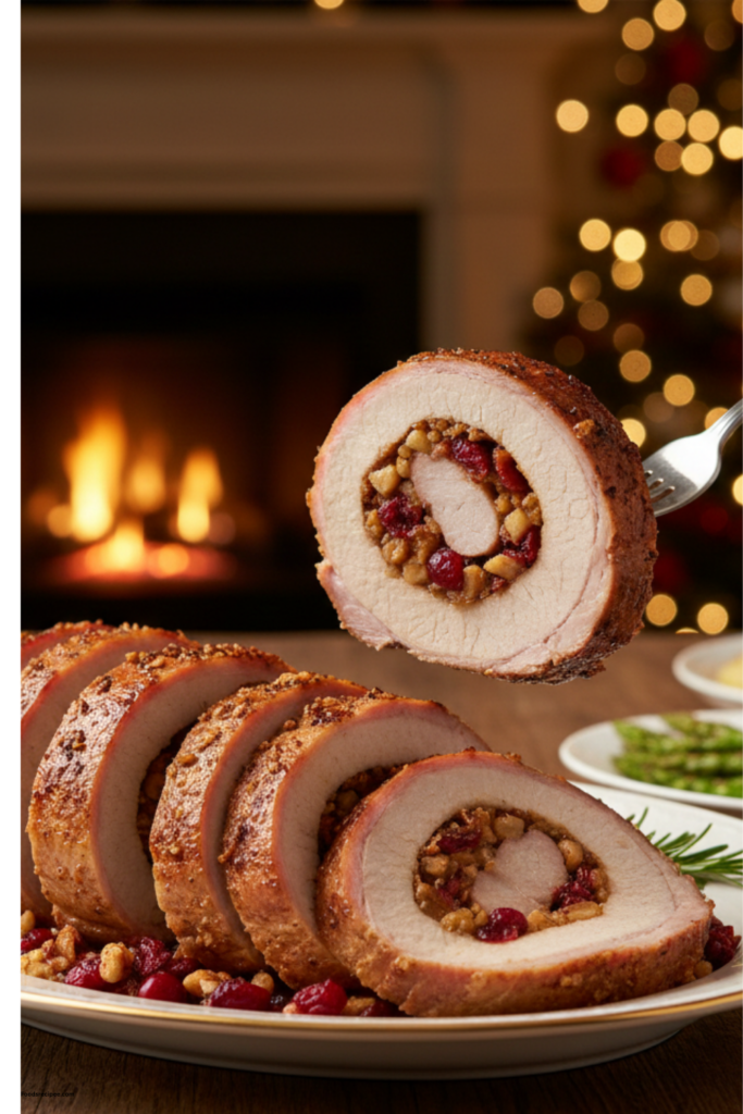 Elegant GF Stuffed Pork Loin with Apple