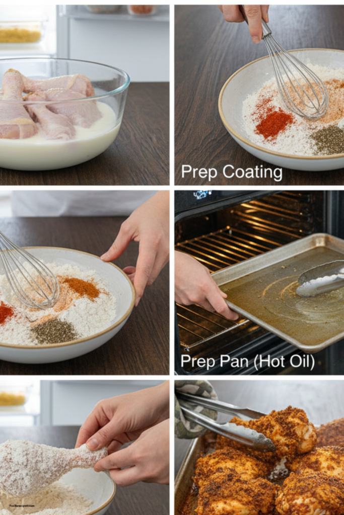 Crispy Oven Fried Chicken