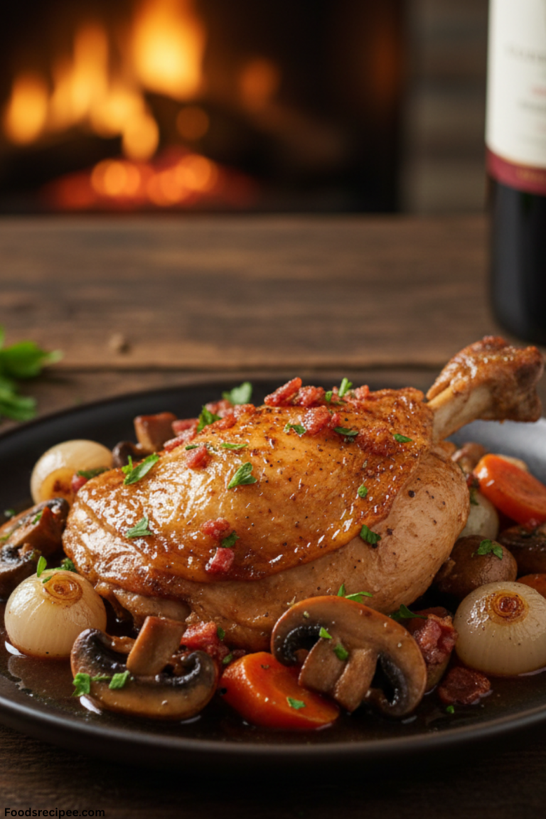 Classic Gluten Free Coq au Vin (French Braised Chicken)