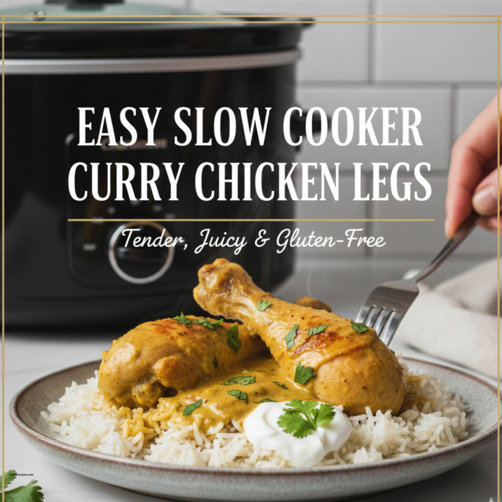 Easy Slow Cooker Curry Chicken Legs (Gluten Free)