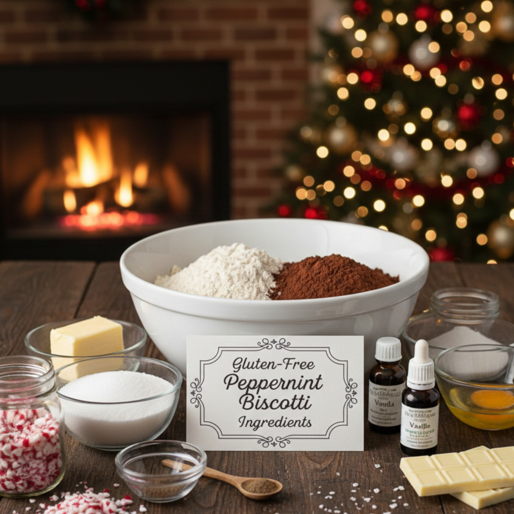 Gluten Free Chocolate Peppermint Biscotti