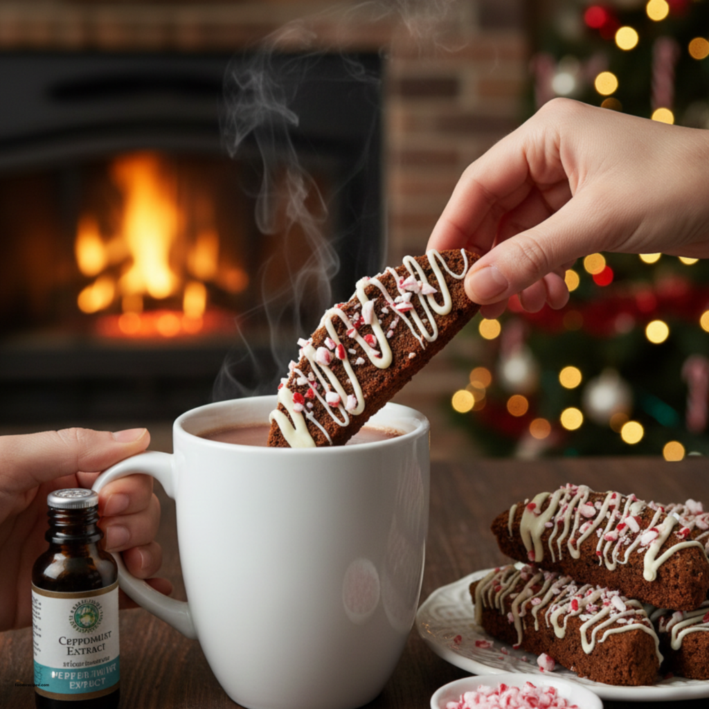 Gluten Free Chocolate Peppermint Biscotti