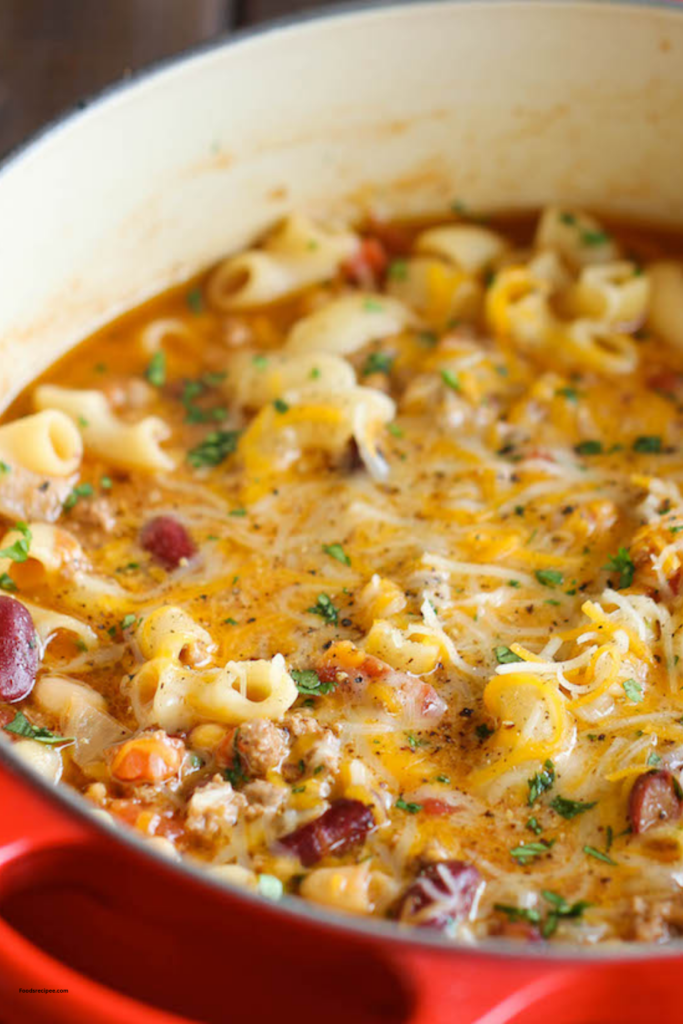 Pork Chili Mac Soup 