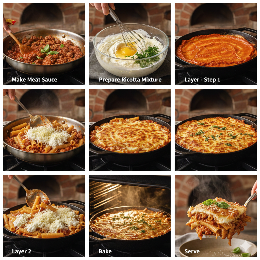 Gluten Free Baked Ziti with Sausage