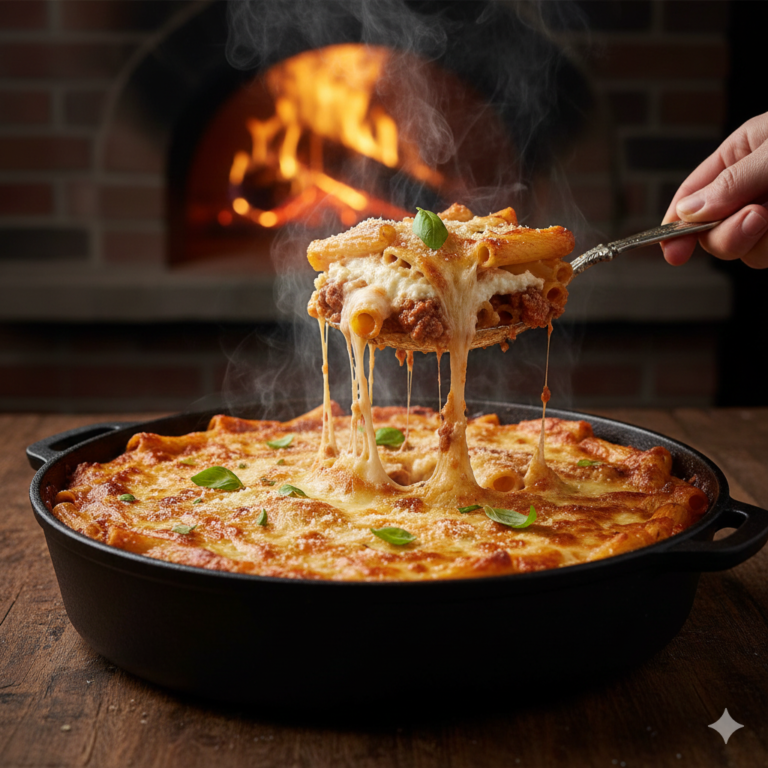 Crowd-Pleasing Gluten Free Baked Ziti with Sausage | Holiday Pasta Bake
