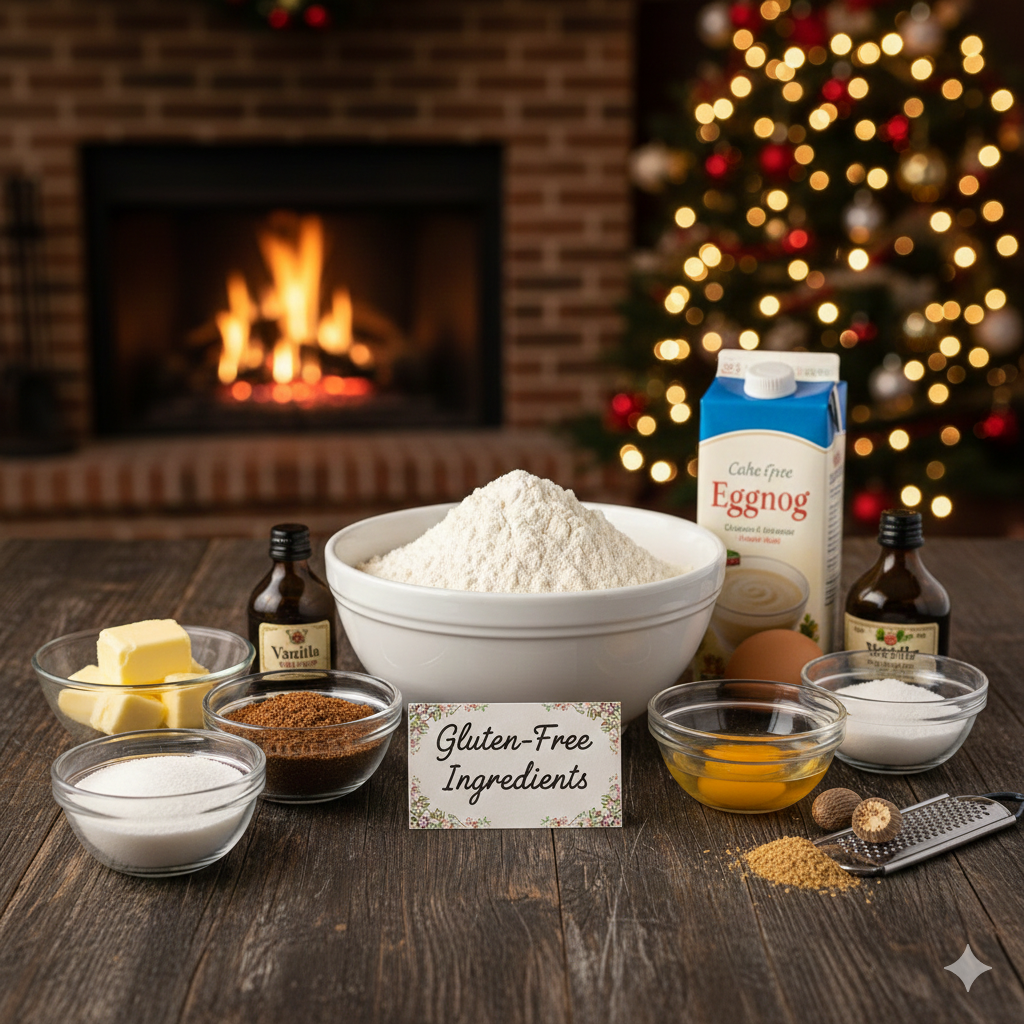 Gluten Free Eggnog Cake 