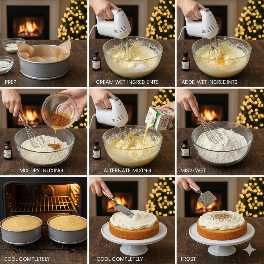 Gluten Free Eggnog Cake 