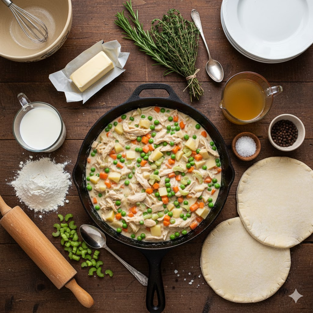 Gluten Free Creamy Chicken Pot Pie