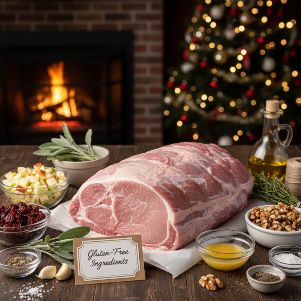 Elegant GF Stuffed Pork Loin with Apple